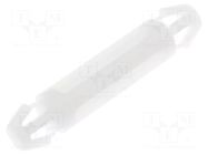 PCB distance; polyamide; L: 15.9mm; latch/latch; natural; UL94V-2 FIX&FASTEN
