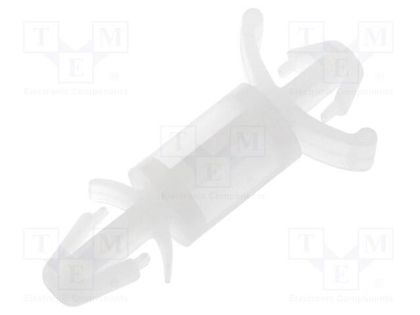 PCB distance; polyamide; L: 9.6mm; latch/latch; natural; UL94V-2 FIX&FASTEN FIX-LCD-9