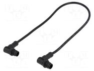 Cable: for sensors/automation; PIN: 5; with plastic nut; plug; 60V AMPHENOL LTW