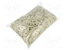 Rubber bands; Width: 3mm; Thick: 1.5mm; rubber; white; Ø: 80mm; 1kg PLAST