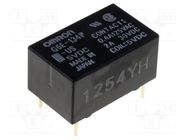 Relay: electromagnetic; SPDT; Ucoil: 12VDC; Icontacts max: 3A; PCB OMRON Electronic Components