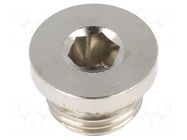 Protection cap; max.100bar; nickel plated brass; Thread: G 1/4" PNEUMAT