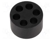 Insert for gland; 6mm; M32; IP68; NBR rubber; Holes no: 6; HT-MFDE HELUKABEL