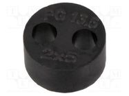 Insert for gland; 5mm; M20; IP68; NBR rubber; Holes no: 2; HT-MFDE HELUKABEL