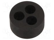 Insert for gland; 5mm; M20; IP68; NBR rubber; Holes no: 3; HT-MFDE HELUKABEL