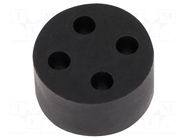 Insert for gland; 3mm; M20; IP68; NBR caoutchouc; Holes no: 4 HELUKABEL