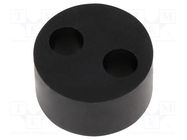 Insert for gland; 6mm; M25; IP68; NBR rubber; Holes no: 2; HT-MFDE HELUKABEL