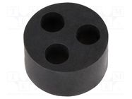 Insert for gland; 6mm; M25; IP68; NBR caoutchouc; Holes no: 3 HELUKABEL