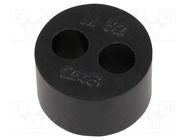 Insert for gland; 8mm; M32; IP68; NBR rubber; Holes no: 2; HT-MFDE HELUKABEL