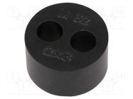 Insert for gland; 8mm; M32; IP68; NBR caoutchouc; Holes no: 2 HELUKABEL