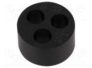 Insert for gland; 8mm; M32; IP68; NBR rubber; Holes no: 3; HT-MFDE HELUKABEL