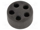 Insert for gland; 6mm; M32; IP68; NBR rubber; Holes no: 5; HT-MFDE HELUKABEL