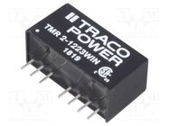 Converter: DC/DC; 2W; Uin: 4.5÷18V; Uout: 15VDC; Uout2: -15VDC; SIP8 TRACO POWER