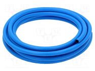 Hose; max.20bar; L: 1m; PVC,SBR; Gol Blue; Tube in.diam: 6mm; blue PNEUMAT