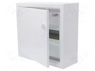 Enclosure: for modular components; IP30; light grey; steel; WRP ETI POLAM