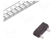 Transistor: P-MOSFET; unipolar; -20V; -1A; 0.4W; SOT23 ONSEMI