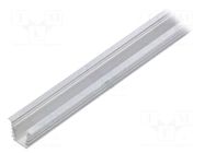 Profiles for LED modules; natural; L: 1m; DEEP10; aluminium TOPMET