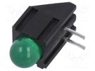 LED; in housing; green; 5mm; No.of diodes: 1; 20mA; 60°; 2.2÷2.5V KINGBRIGHT ELECTRONIC