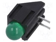 LED; in housing; 5mm; No.of diodes: 1; green; 20mA; 60°; 2.2÷2.5V KINGBRIGHT ELECTRONIC