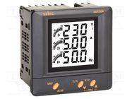 Meter: network parameters; on panel; digital,mounting; LCD SELEC