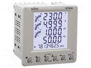 Meter: network parameters; on panel; digital,mounting; LCD SELEC