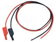 Test lead; free end x2,banana plug with axial socket 4mm x2 GW INSTEK