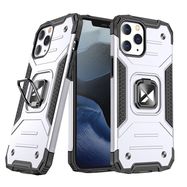 Wozinsky Ring Armor Case Kickstand Tough Rugged Cover for iPhone 13 silver, Wozinsky