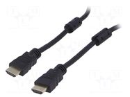 Cable; HDMI plug,both sides; 10m; black; HDMI 1.4 AKYGA