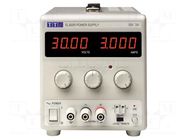 Power supply: laboratory; single-channel,linear; 0÷30VDC; 0÷3A AIM-TTI