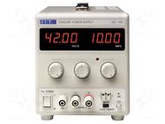 Power supply: laboratory; single-channel; 0÷42VDC; 0÷10A; 230VAC AIM-TTI