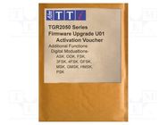 Software; TGR2051,TGR2053; Features: digital modulation upgrade AIM-TTI