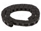 Cable chain; B15i; Bend.rad: 100mm; L: 1006mm; Int.height: 17mm IGUS