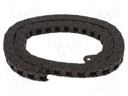 Cable chain; E2.15; Bend.rad: 28mm; L: 1000mm; Int.height: 14.4mm IGUS