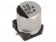 Capacitor: hybrid; 10uF; 50VDC; SMD; ESR: 120mΩ; ZA; ±20%; Ø5x5.8mm PANASONIC