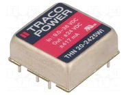 Converter: DC/DC; 20W; Uin: 9÷36VDC; Uout: 24VDC; Uout2: -24VDC TRACO POWER