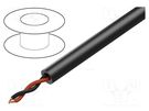 Wire: loudspeaker cable; 2x13AWG; stranded; OFC; black; unshielded TASKER