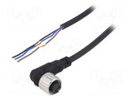 Connection lead; M12; PIN: 3; angled; 5m; plug; CL; Insulation: PVC AUTONICS