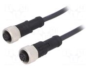 Cable: for sensors/automation; PIN: 8; with metal nut; plug; 30V AMPHENOL LTW