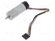 Motor: DC; with encoder,with gearbox; Medium Power; 12VDC; 2.1A POLOLU