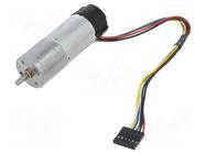 Motor: DC; with encoder,with gearbox; Medium Power; 12VDC; 2.1A POLOLU