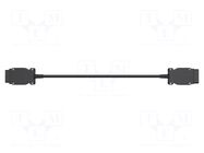 Test lead; black; Insulation: PVC; OBD II socket,OBD II plug SCHÜTZINGER