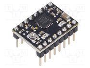 Stepper motor controller; A4988; 1.2A; Uin mot: 8÷35V; black POLOLU