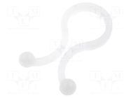 Cable clips; 19.8mm; polyamide; natural; UL94V-2 KSS WIRING