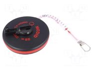 Measuring tape; L: 20m; Width: 15mm; ABS; measure MEDID