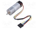 Motor: DC; with encoder,with gearbox; Medium Power; 12VDC; 2.1A POLOLU