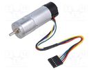 Motor: DC; with encoder,with gearbox; LP; 12VDC; 1.1A; 23rpm POLOLU