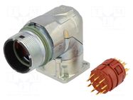 Connector: M23; socket; PIN: 12; male; soldering; angled 90°; IP65 LAPP