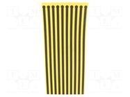 ESD shoe grounder; ESD; 300mm; 100pcs; yellow-black STATICTEC