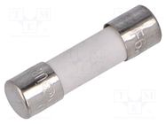 Fuse: fuse; quick blow; 6.3A; 250VAC; ceramic,cylindrical; 5x20mm CONQUER ELECTRONIC