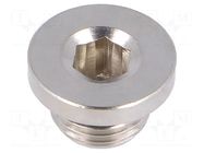 Protection cap; max.150bar; nickel plated brass; Thread: G 1/8" PNEUMAT